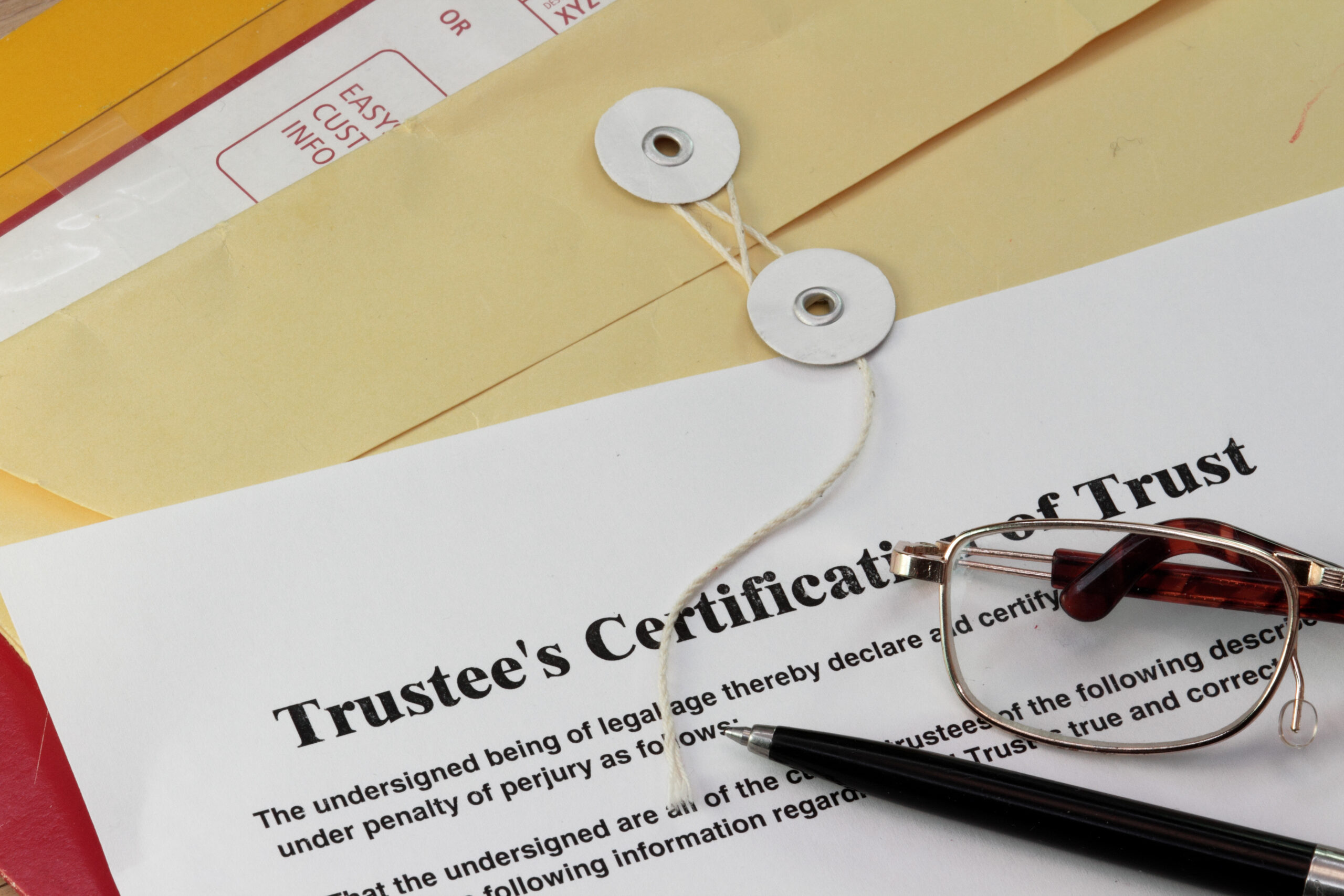 Trust with Trustee's Certificate