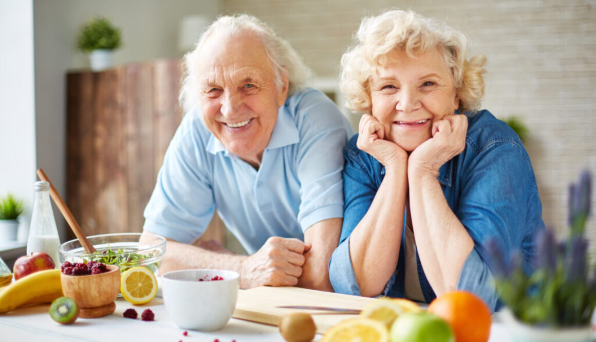 Retired Couple in Kitchen
