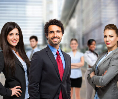 Young business professionals