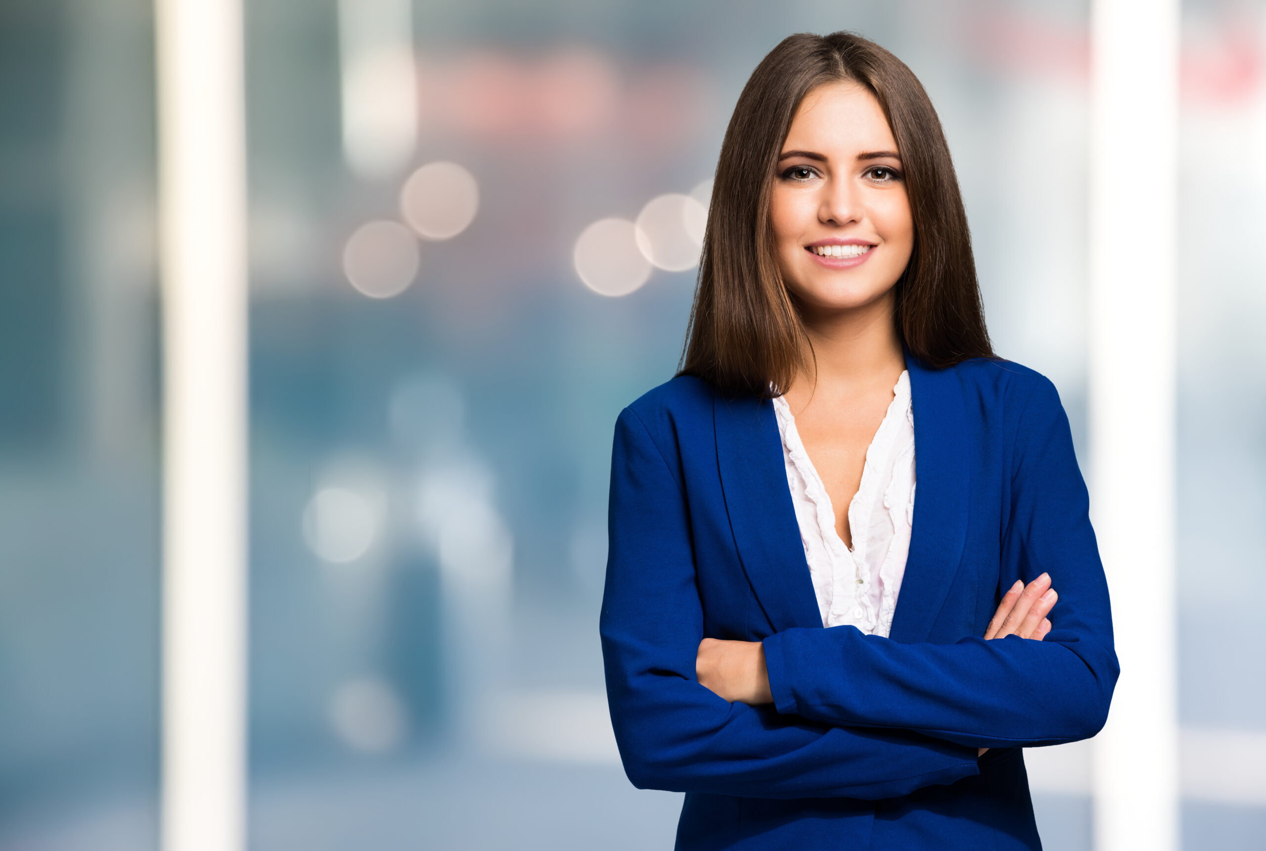 Smiling woman portrait