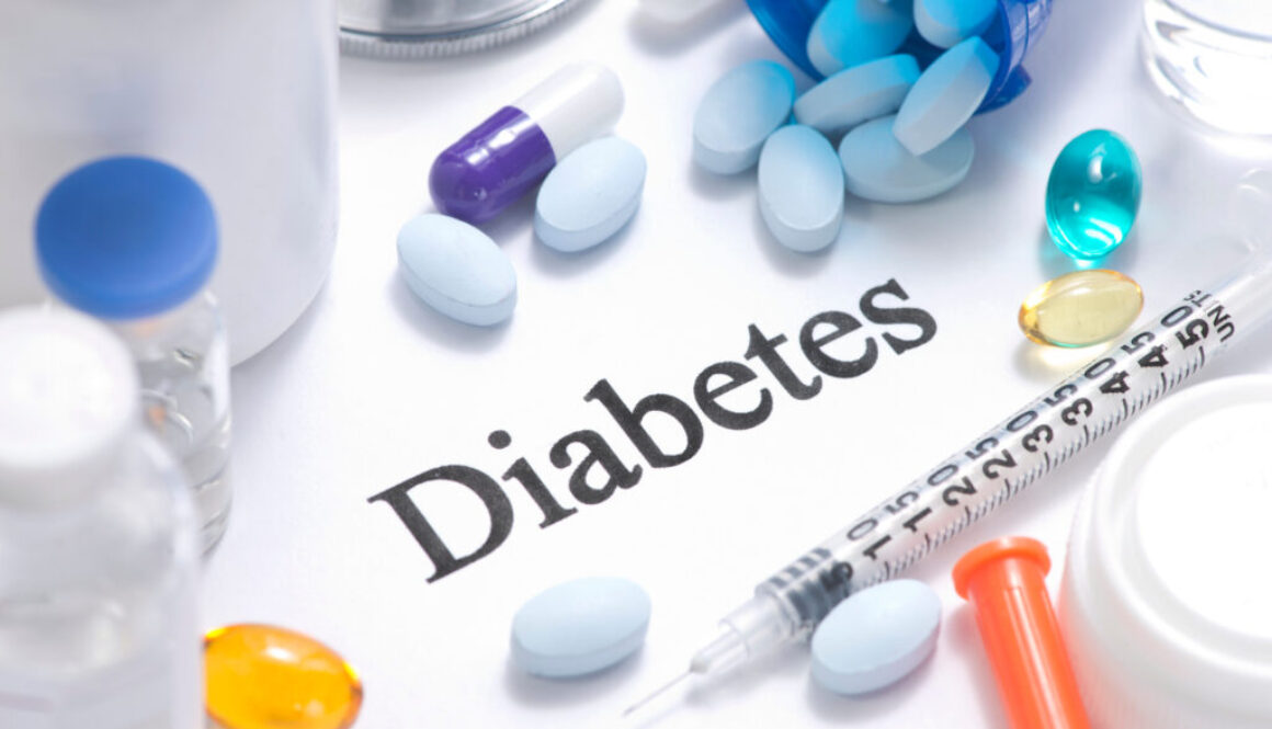Diabetes A graphic with the word diabetes