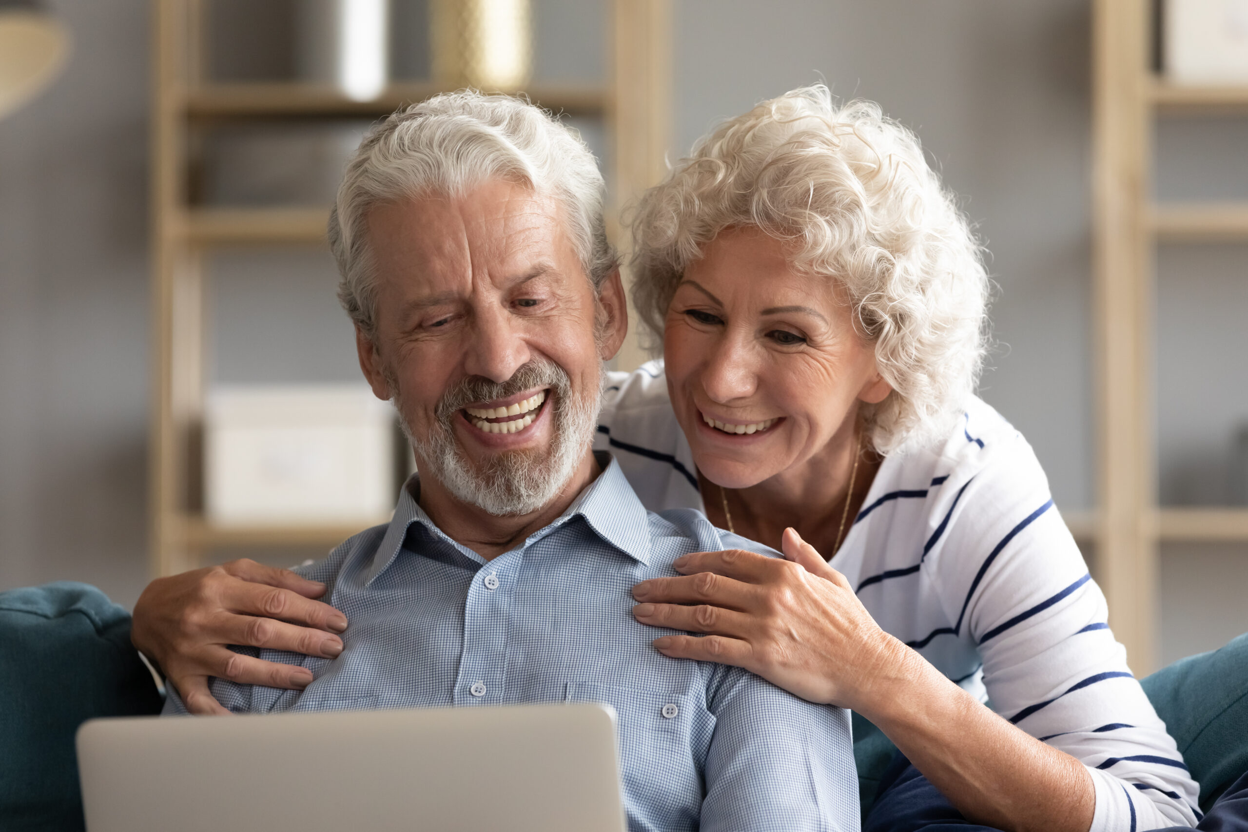 Wealthy Couple reviewing their estate plan.