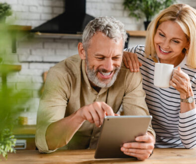 Married couple reviewing a Joint Lives LTC Policy Proposal