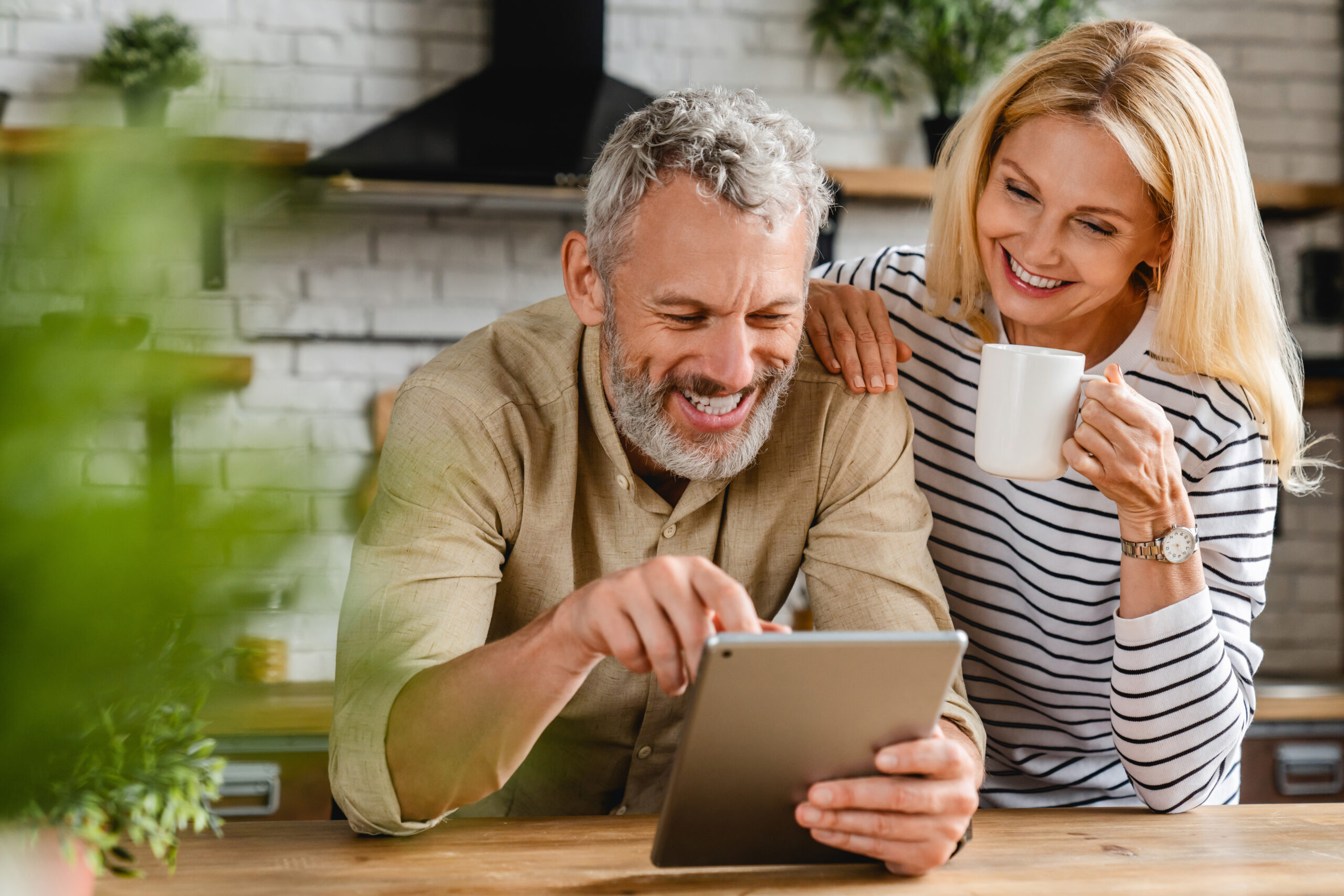 Married couple reviewing a Joint Lives LTC Policy Proposal